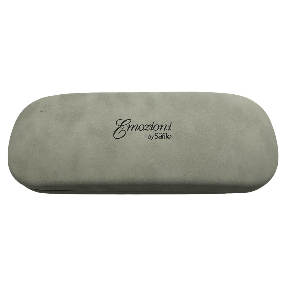Emozioni by Safilo Gray Hard Clamshell Eyeglass Case with Cloth SAF CASE